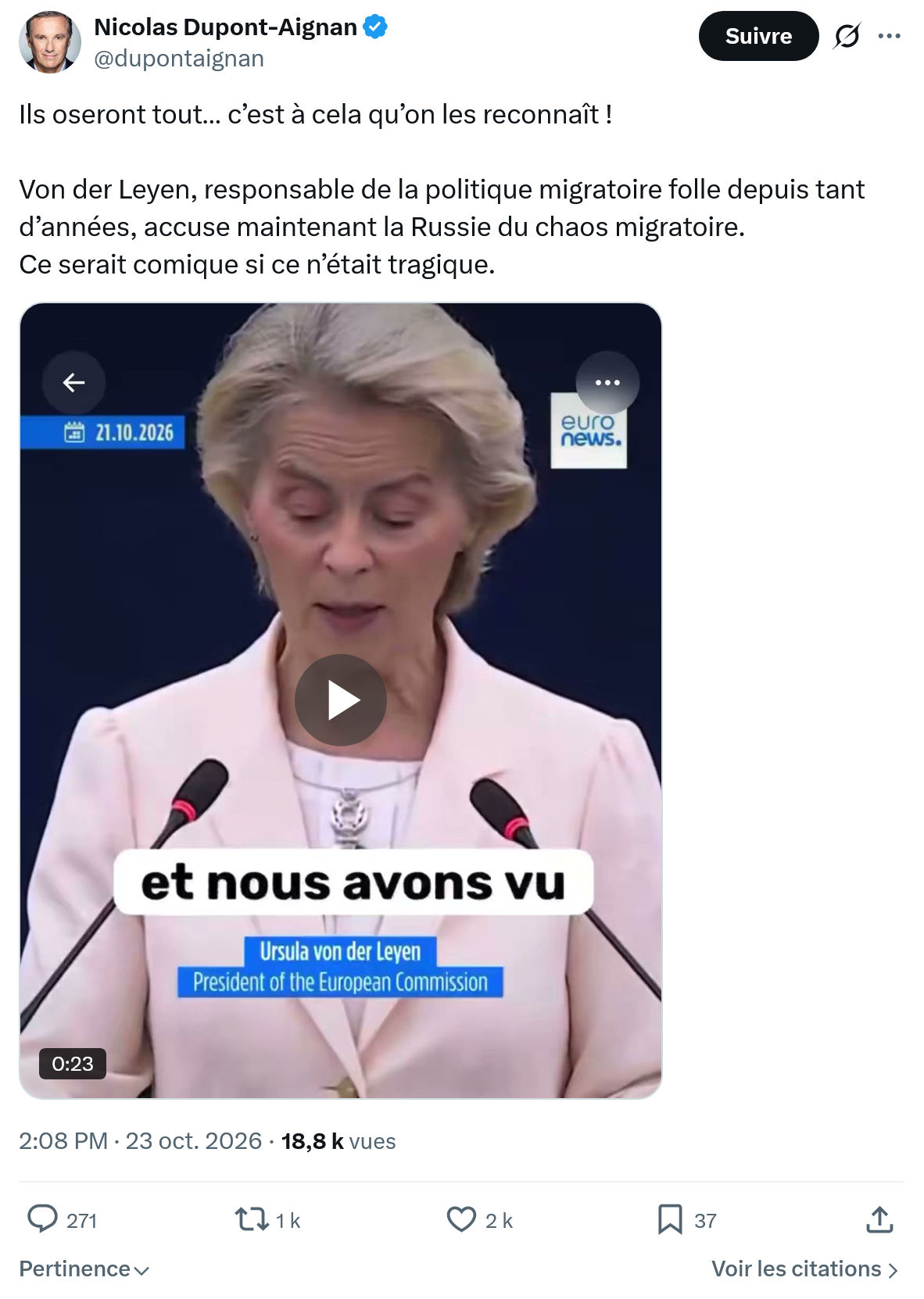 Nicolas Dupont-Aignan: Ils oseront tout…
