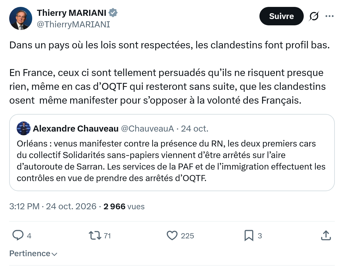 Thierry Mariani: Dans un pays où les lois...