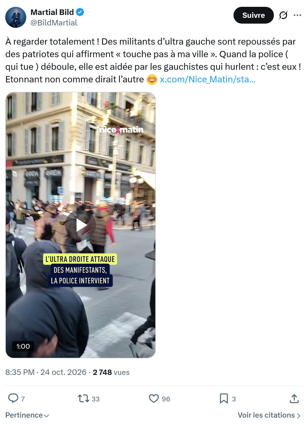 Martial Bild: À regarder totalement...