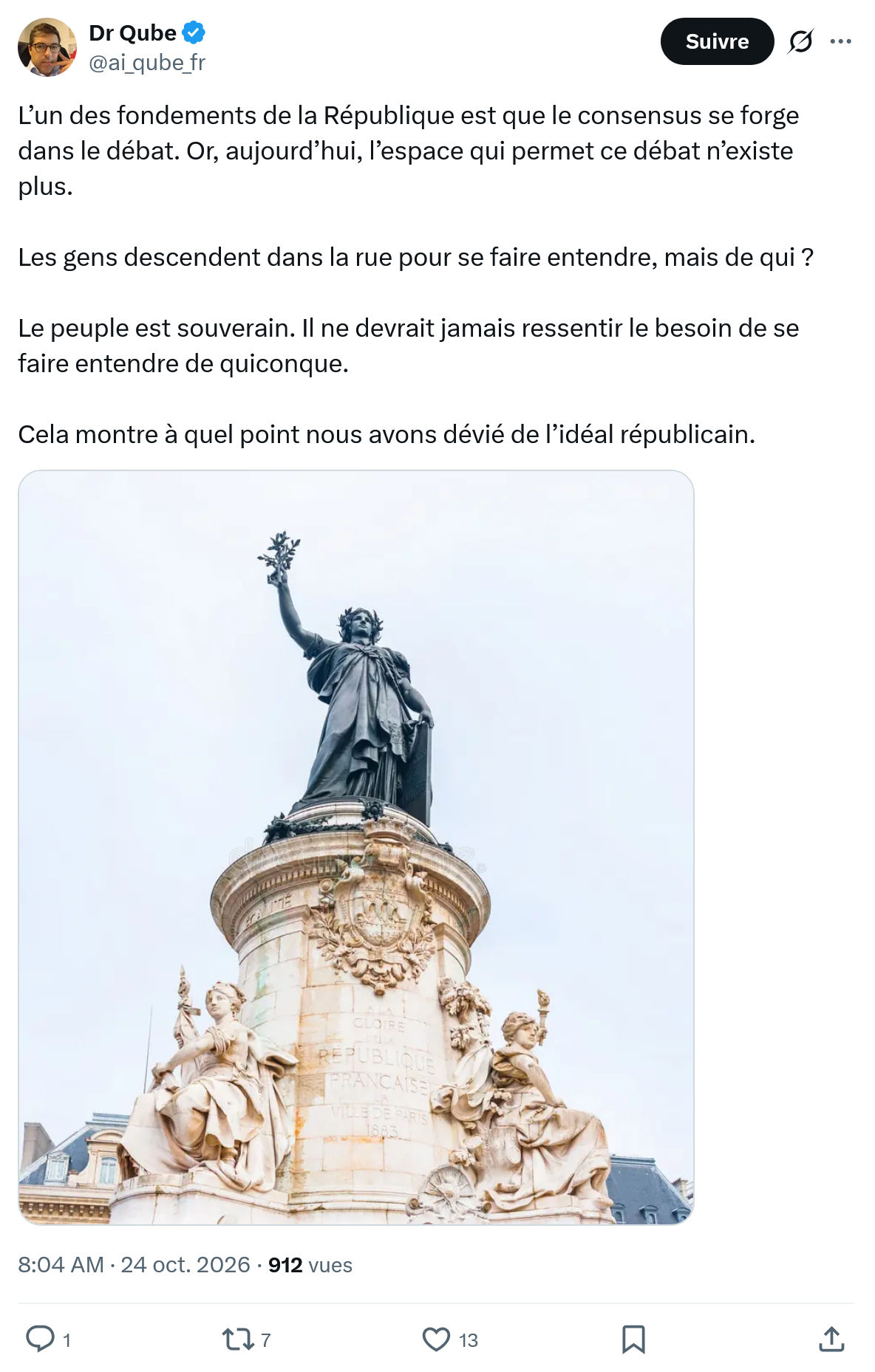 Dr Qube: L’un des fondements de la République...
