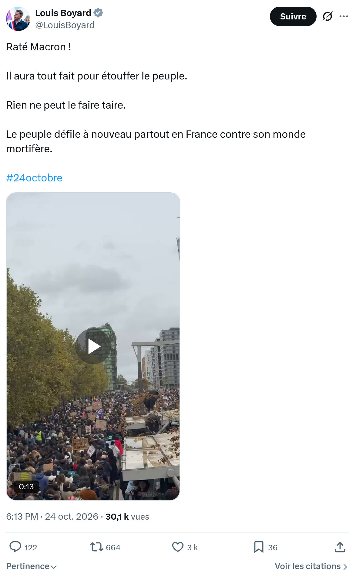 Louis Boyard: Il aura tout fait pour étouffer...