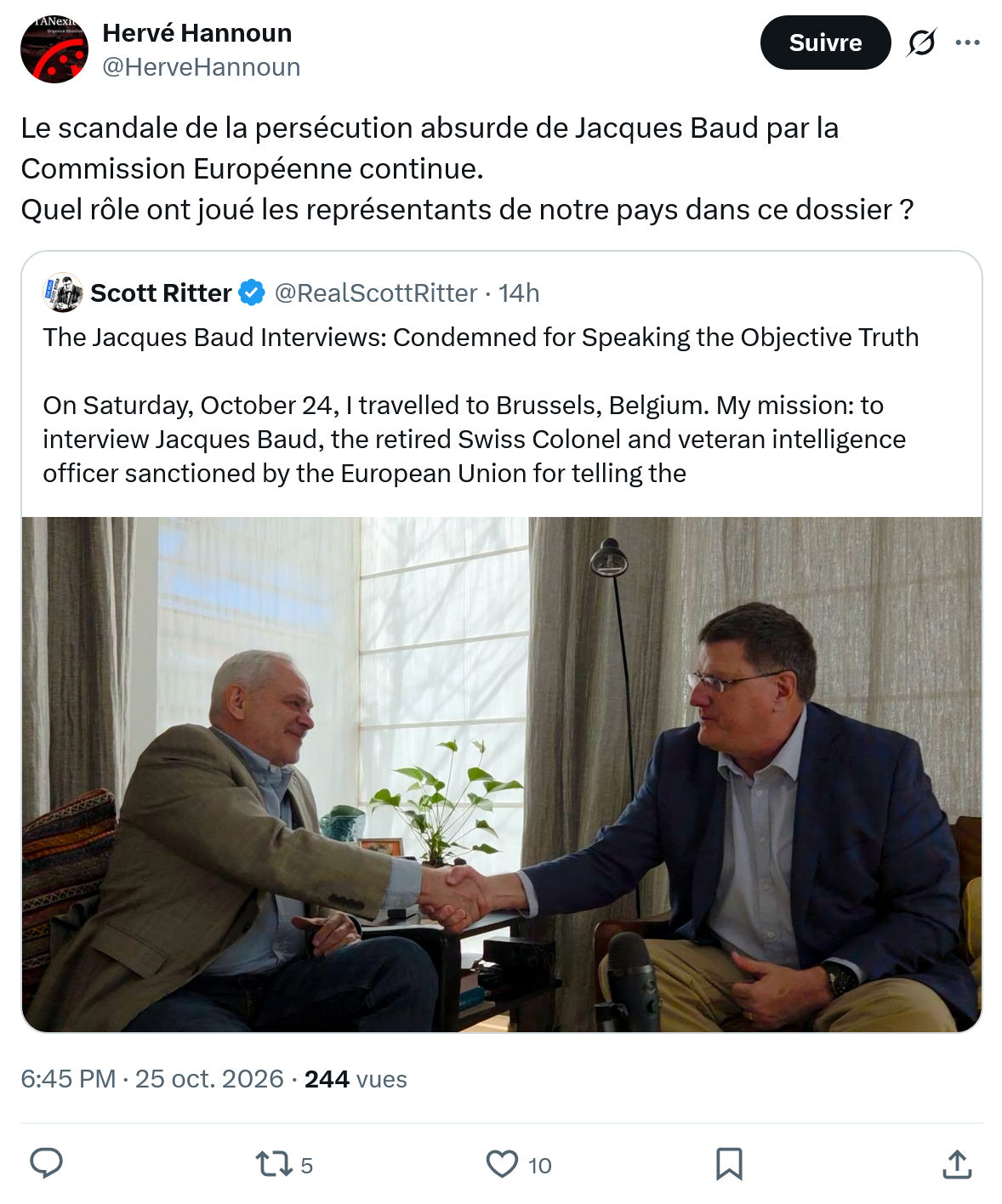 Herve Hannoun: Le scandale de la persécution...