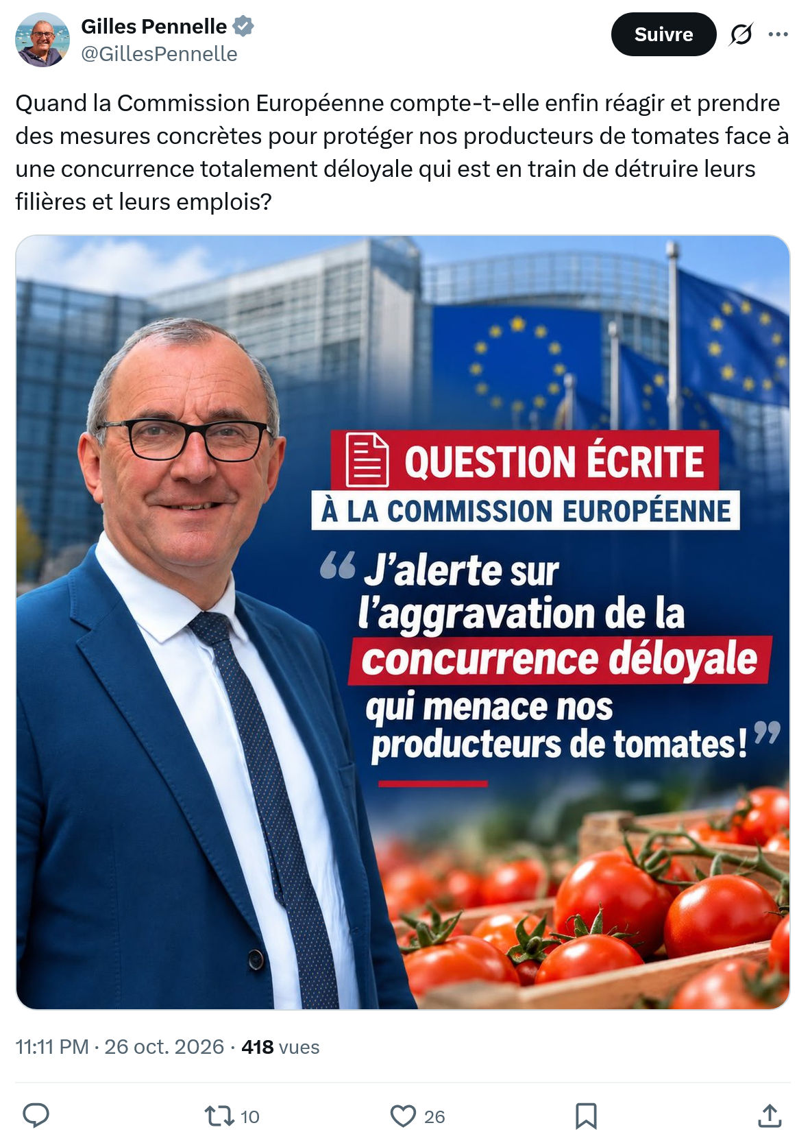 Gilles Pennelle: Quand la Commission Européenne...