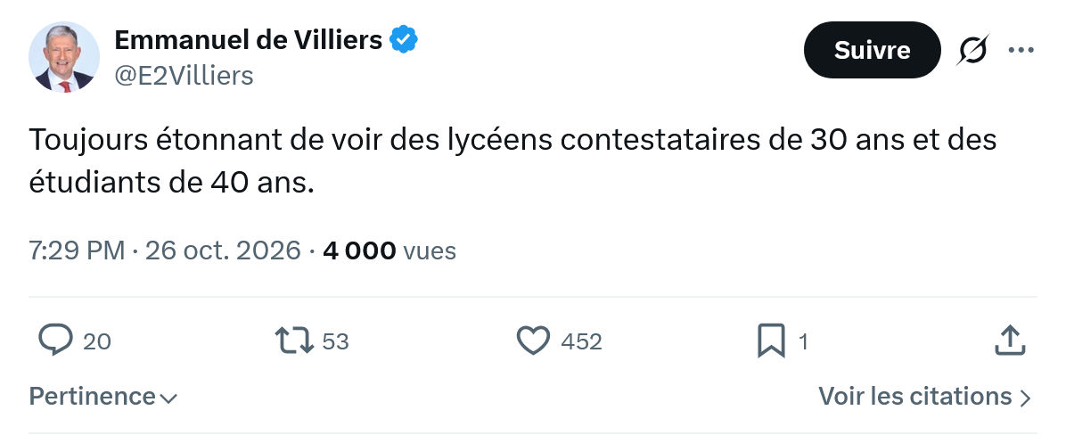 Emmanuel de Villiers: Toujours étonnant de voir...