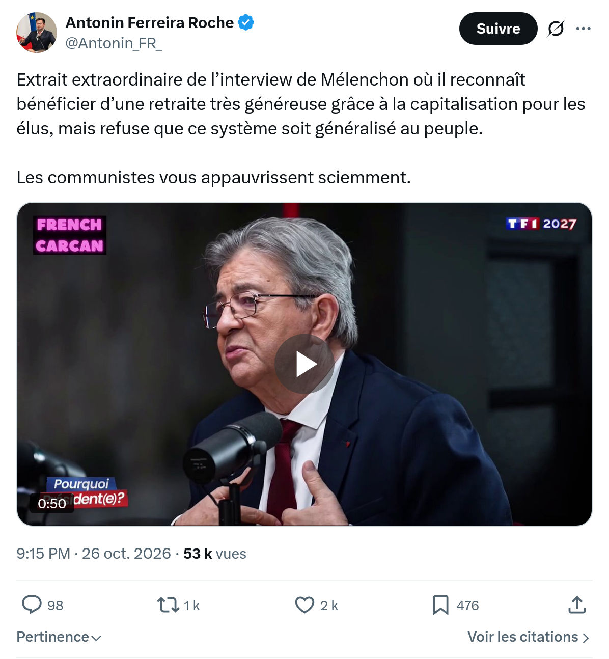 Antonin Ferreira Roche: Extrait extraordinaire...