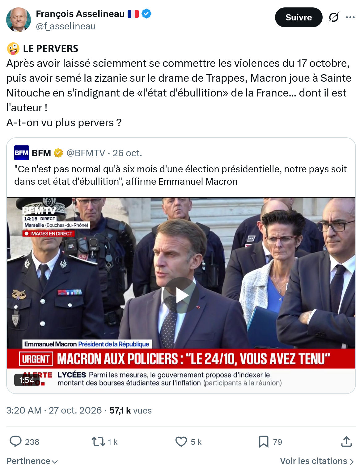 Francois Asselineau: LE PERVERS...
