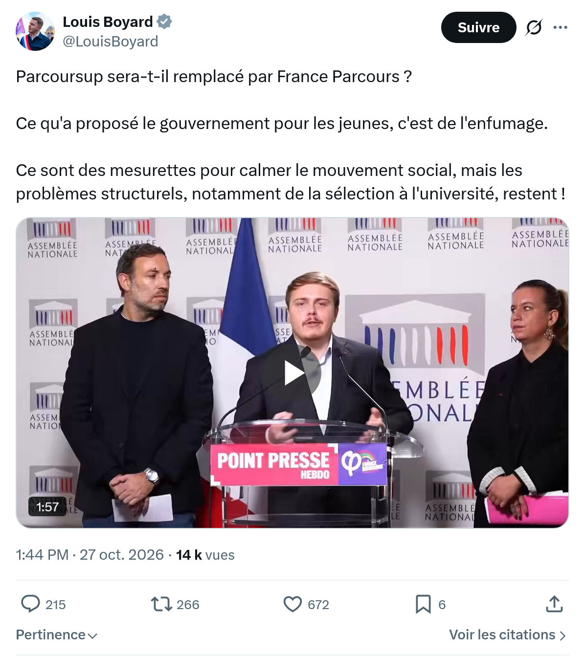 Louis Boyard: Parcoursup sera-t-il remplacé...