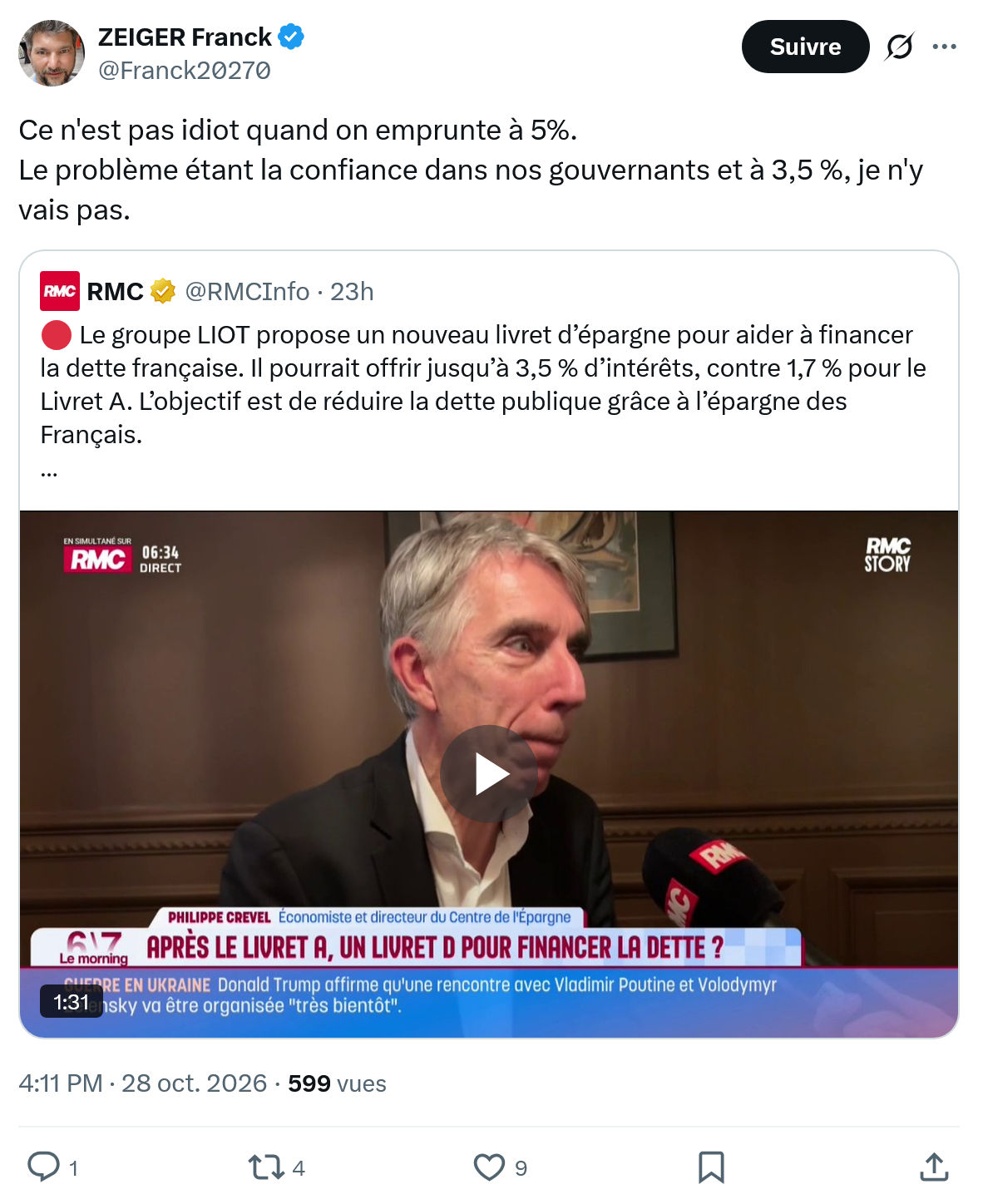Zeiger Franck: Ce n'est pas idiot quand...