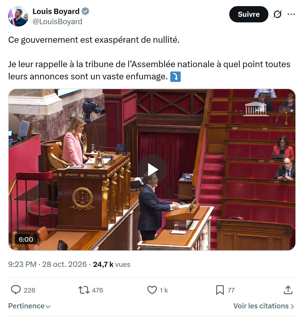 Louis Boyard: Ce gouvernement est exaspérant...