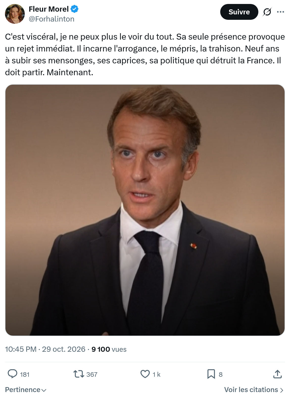 Fleur Morel: C'est viscéral, je ne peux...