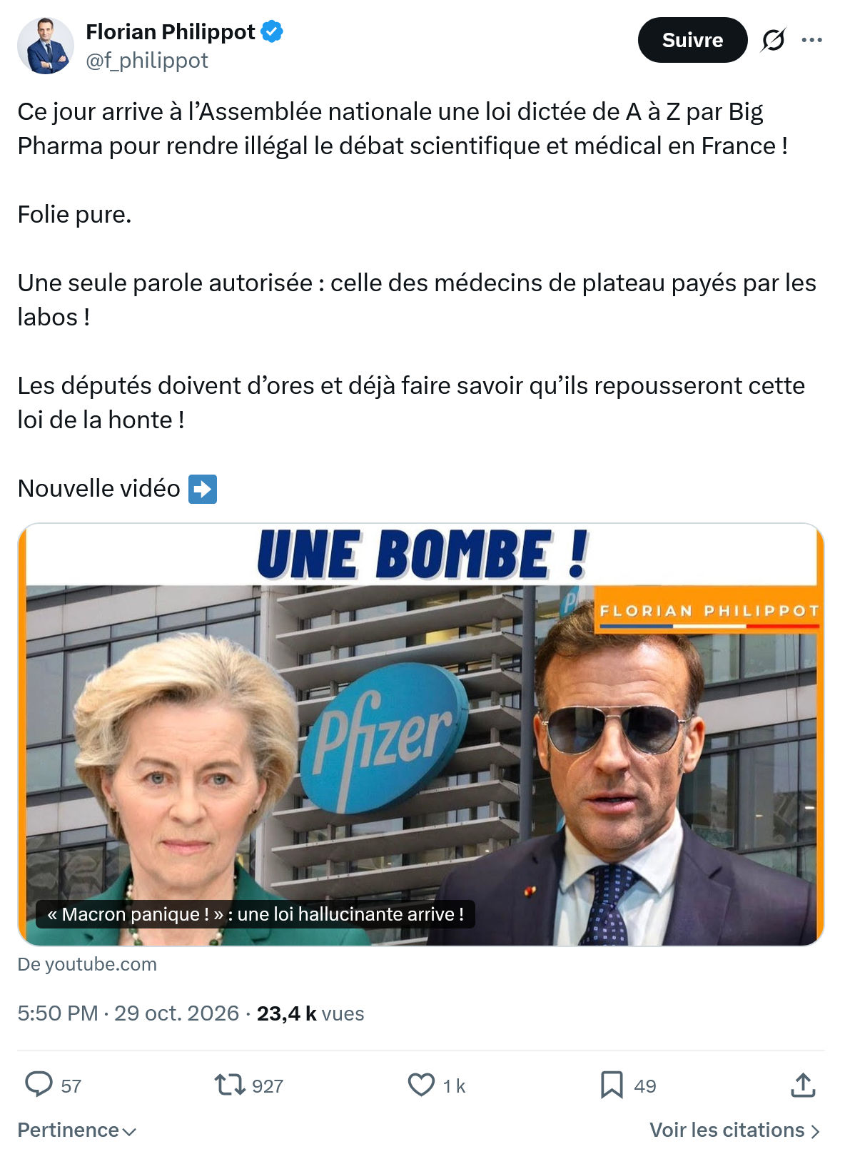 Florian Philippot: Ce jour arrive à l’Assemblée...