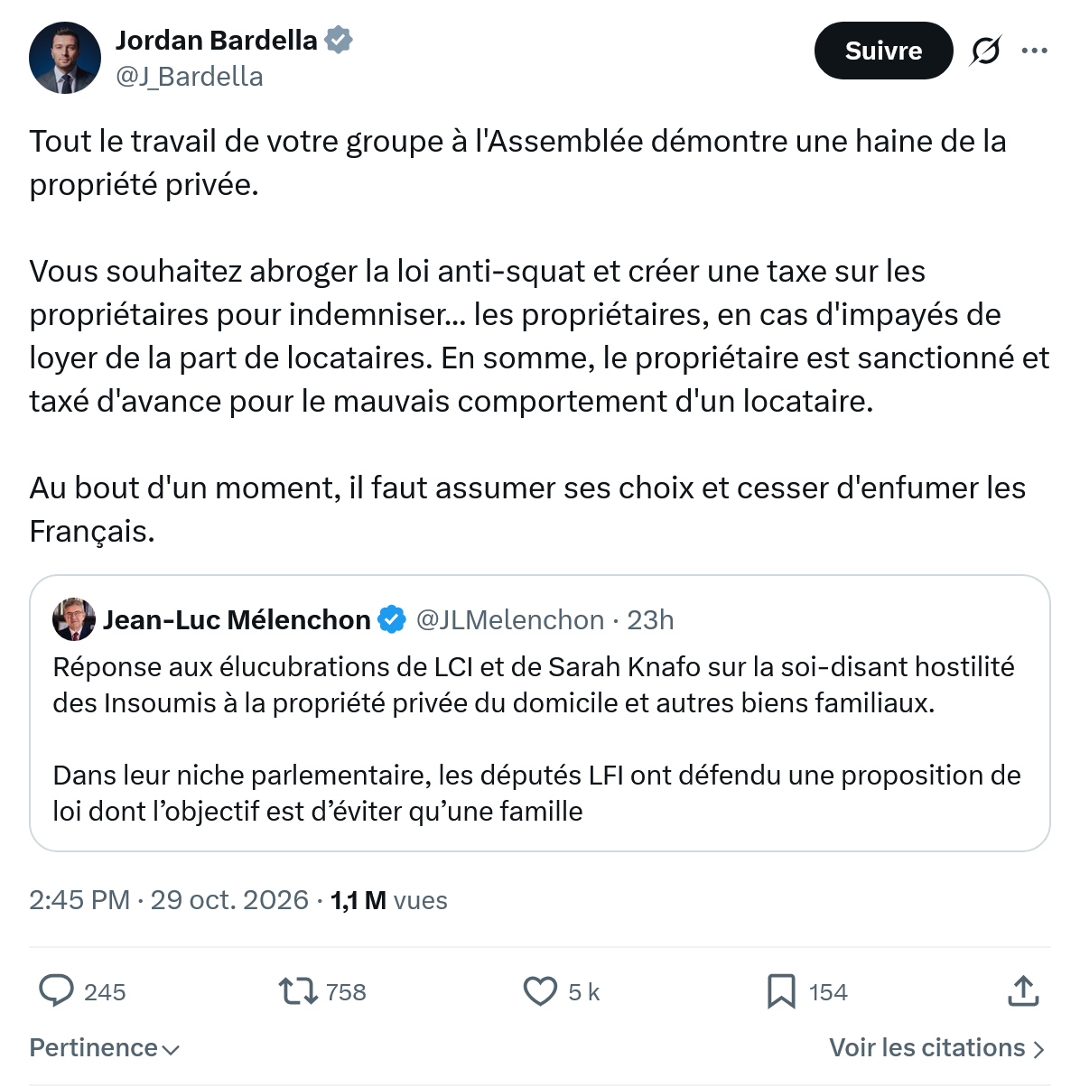 Jordan Bardella: Tout le travail de votre...