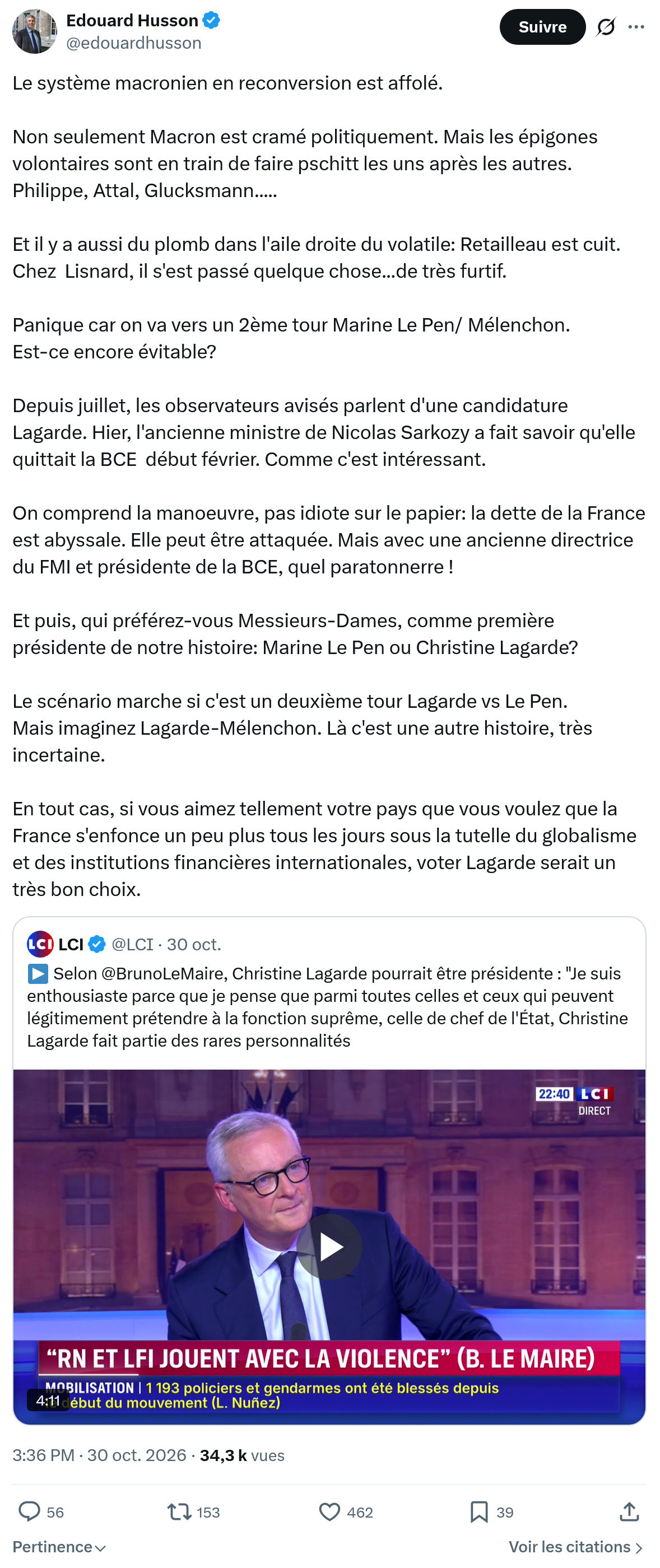 Édouard Husson: Le système macronien...