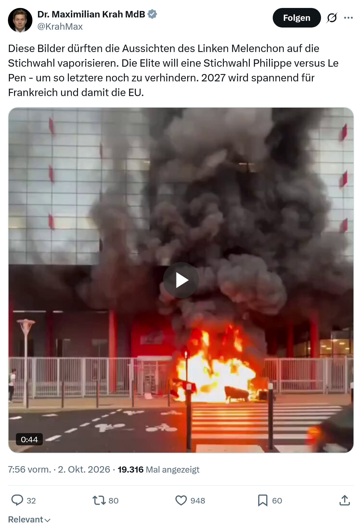 Maximilian Krah: Diese Bilder dürften die Aussichten...