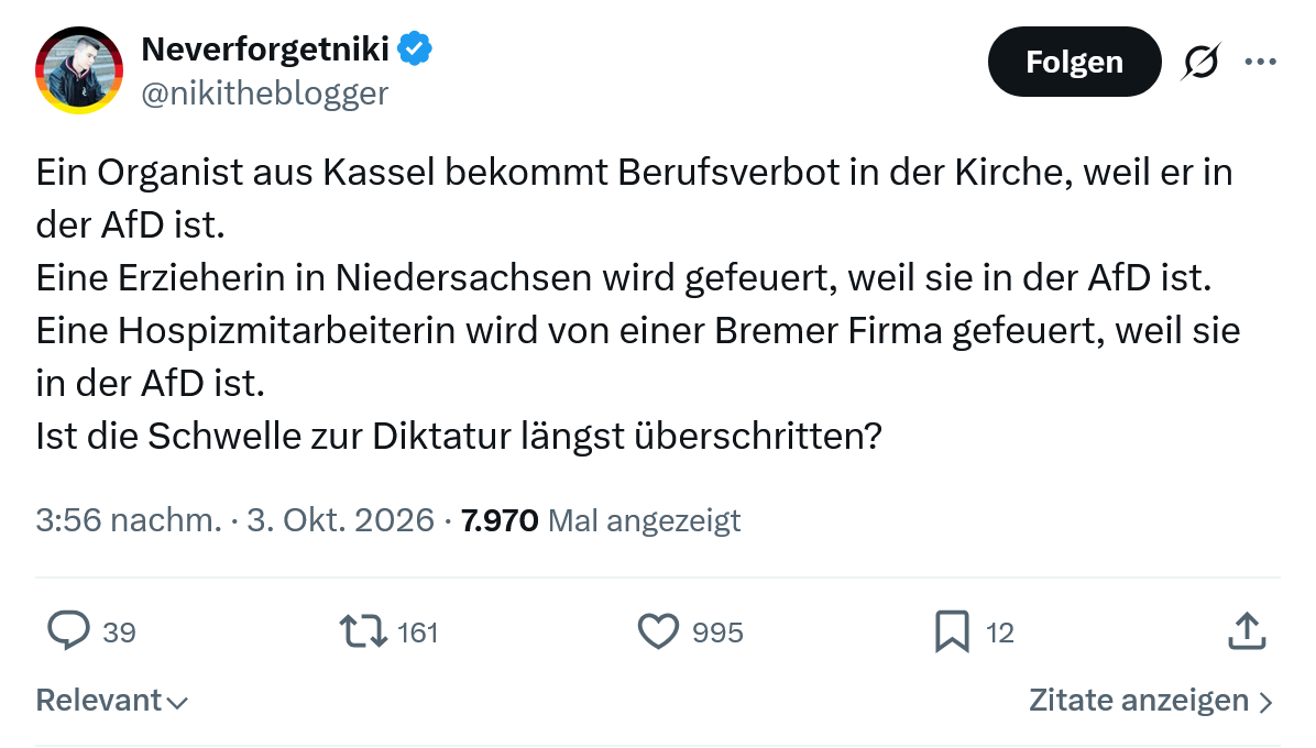 Neverforgetniki: Ein Organist aus Kassel...