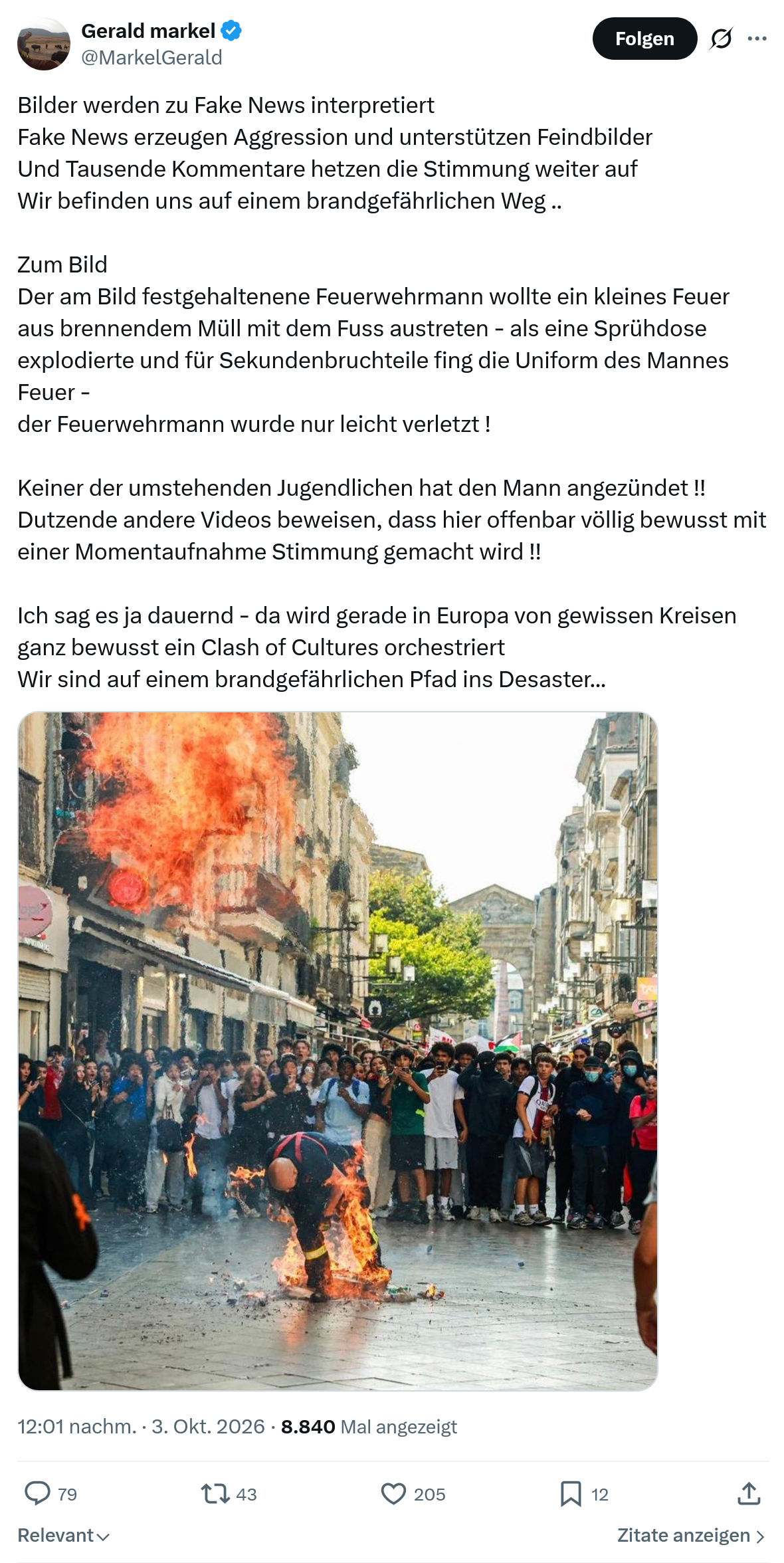 Gerald Markel: Bilder werden zu Fake News...
