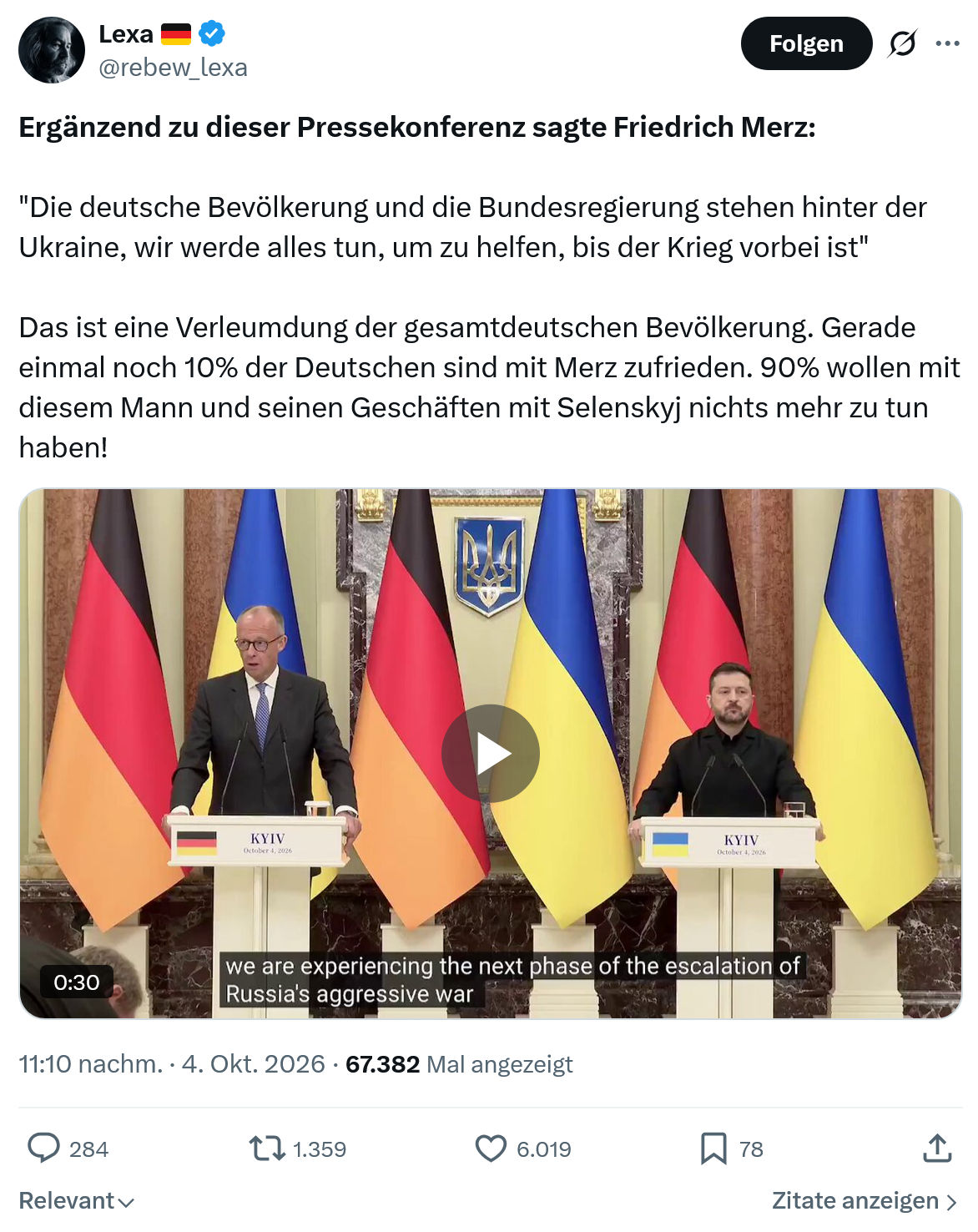 Lexa Rebew: Ergänzend zu dieser Pressekonferenz...