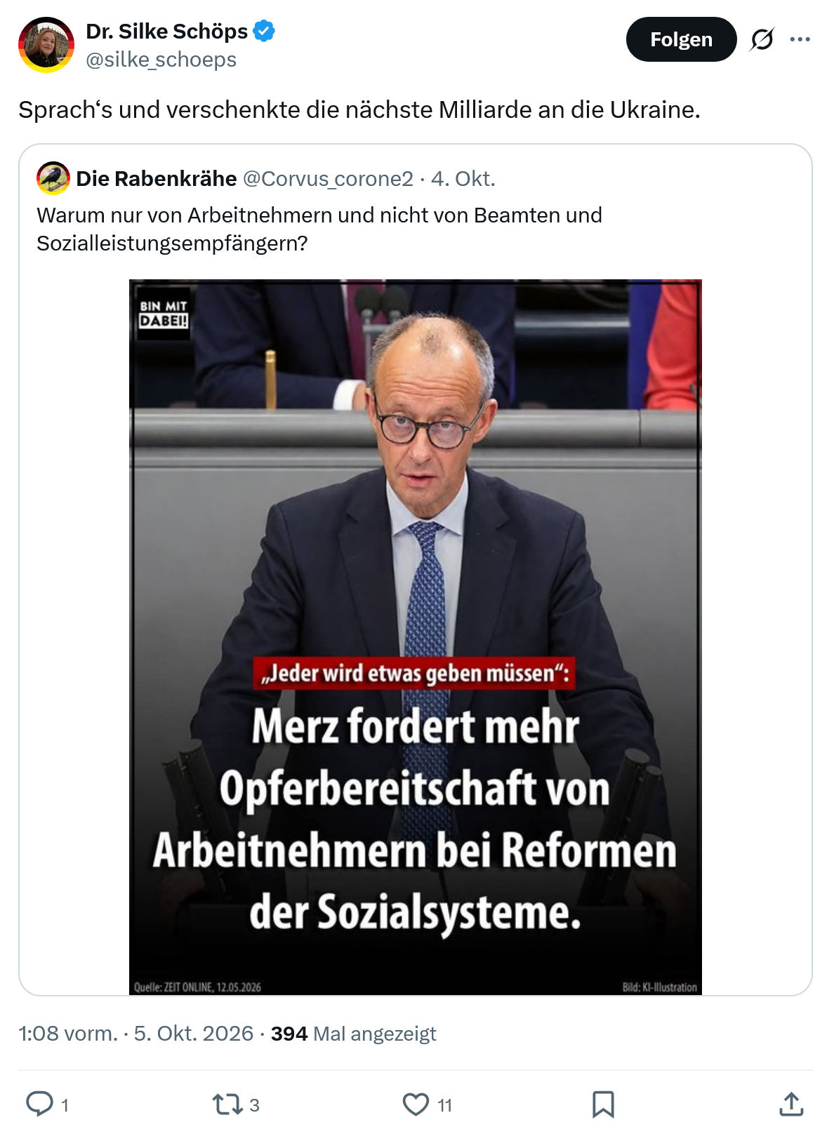 Silke Schöps: Sprach‘s und verschenkte...