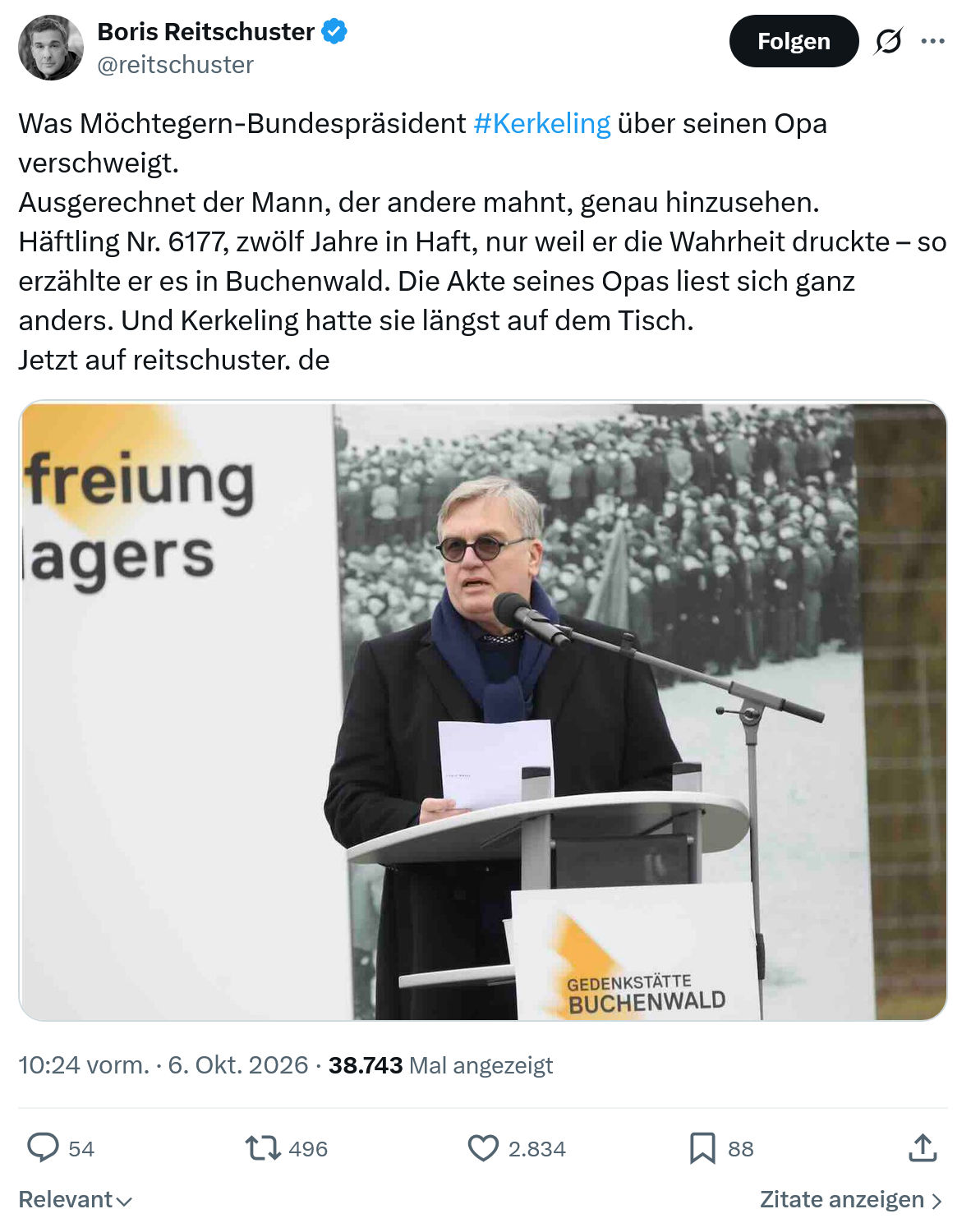 Boris Reitschuster: Was Möchtegern-Bundespräsident...