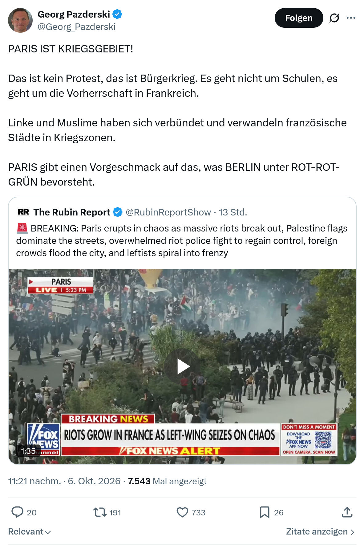 Georg Pazderski: Das ist kein Protest...