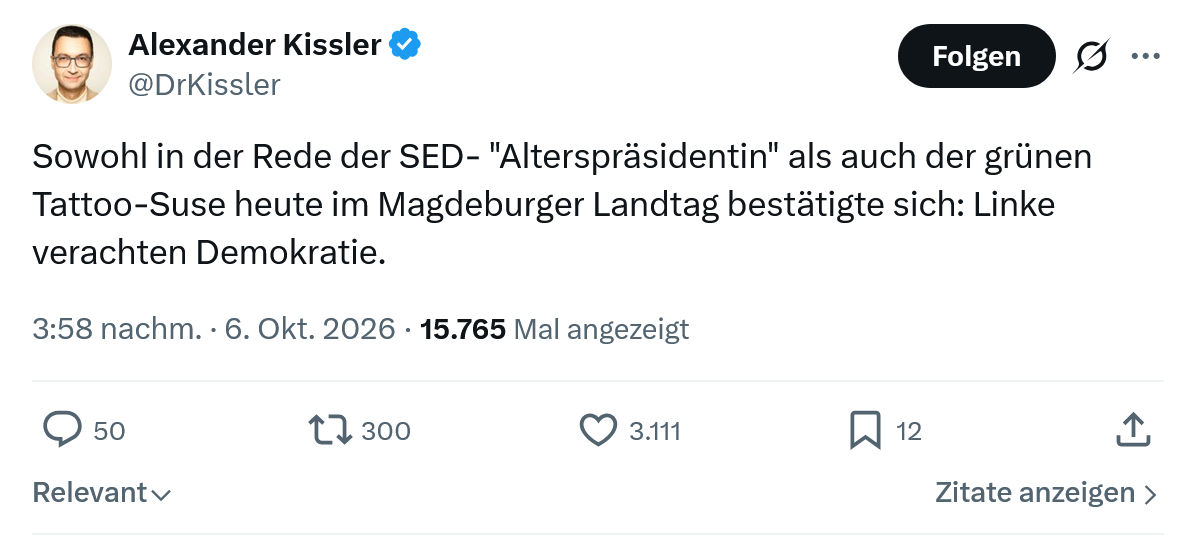Alexander Kissler: Sowohl in der Rede der SED...