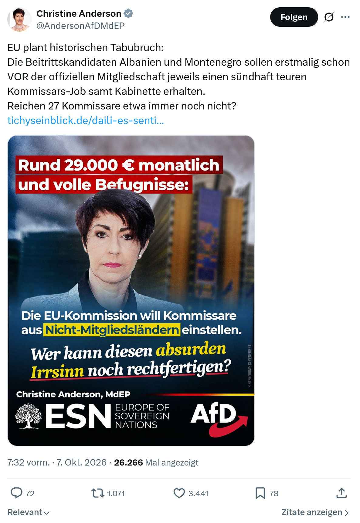 Christine Anderson: EU plant historischen Tabubruch...