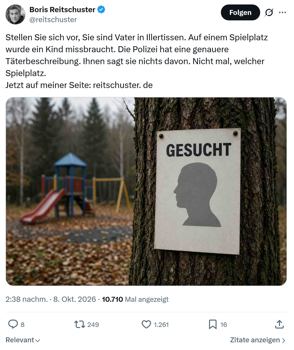 Boris Reitschuster: Stellen Sie sich vor...