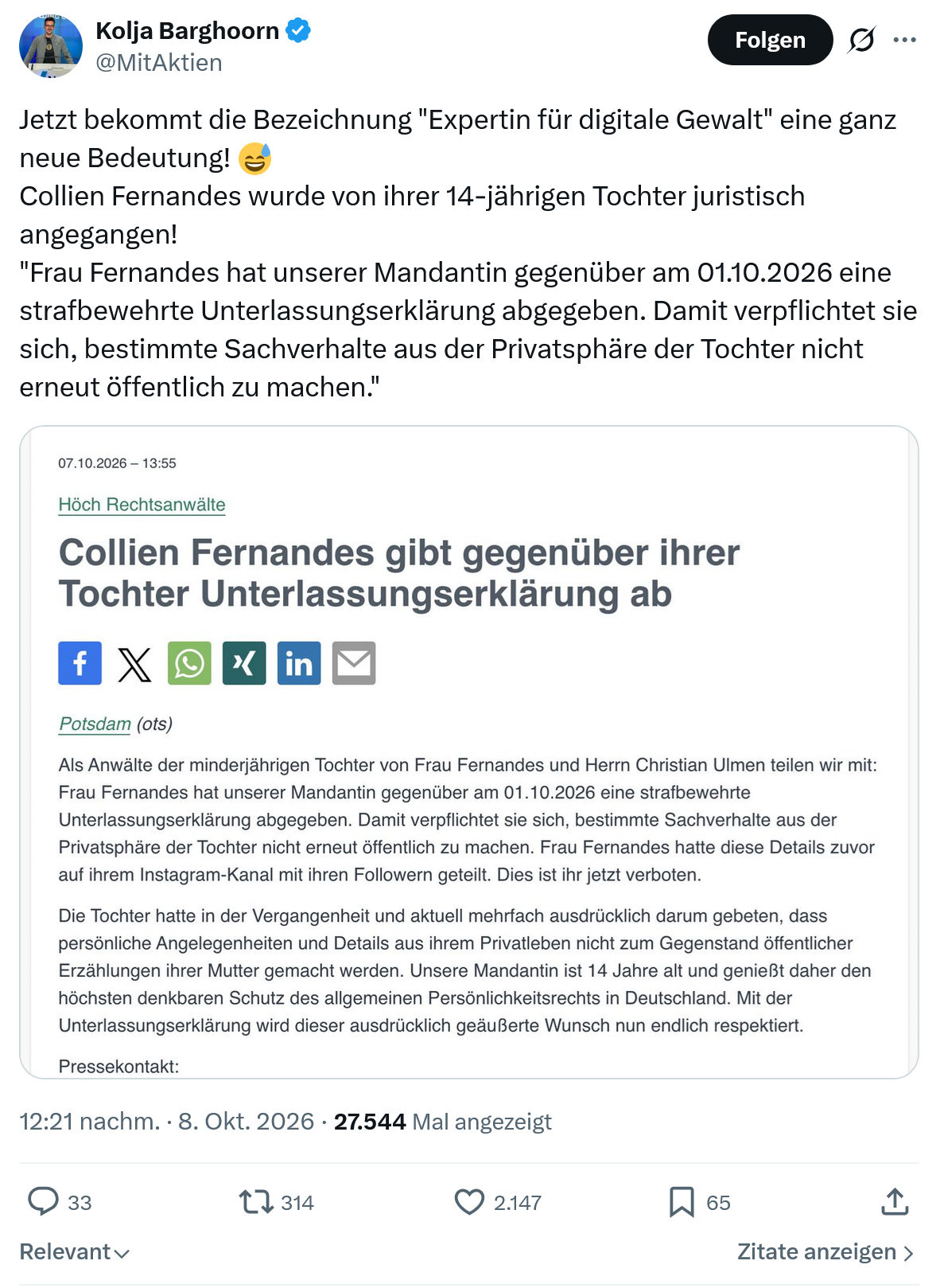 Kolja Barghoorn: Jetzt bekommt die Bezeichnung...
