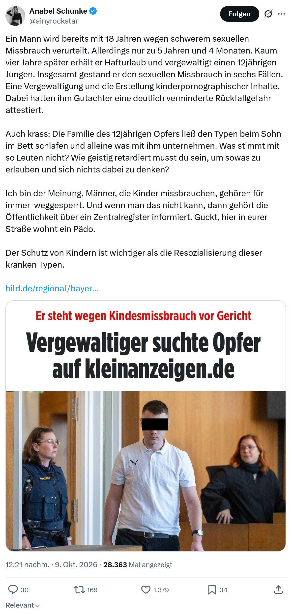 Anabel Schunke: Ein Mann wird bereits mit 18...