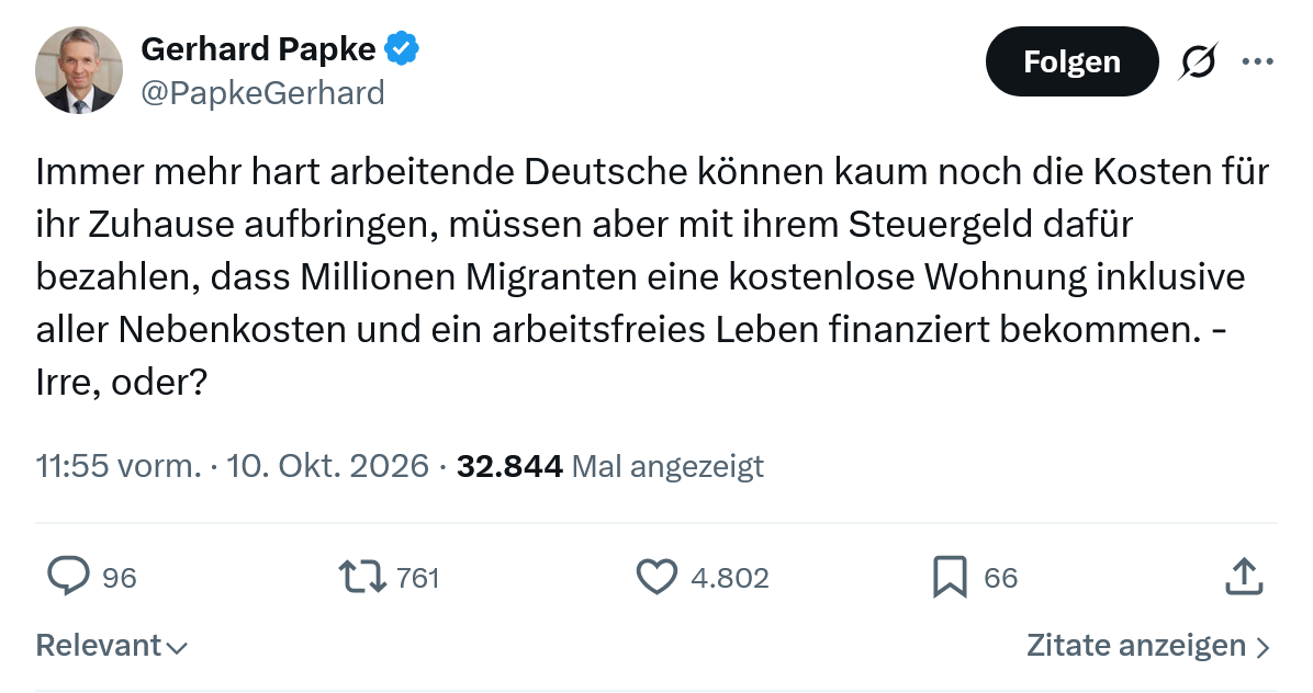 Gerhard Papke: Immer mehr hart arbeitende...