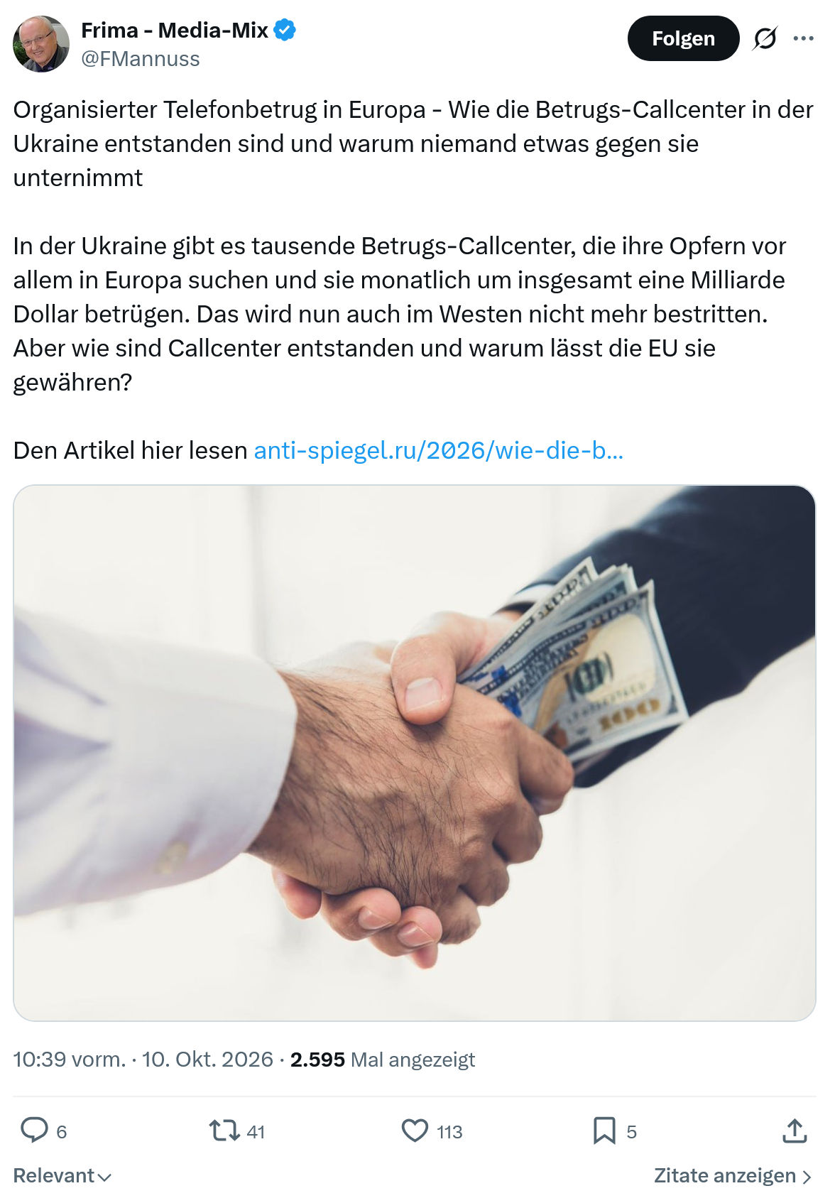 Friedrich Mannus: Organisierter Telefonbetrug in Europa...