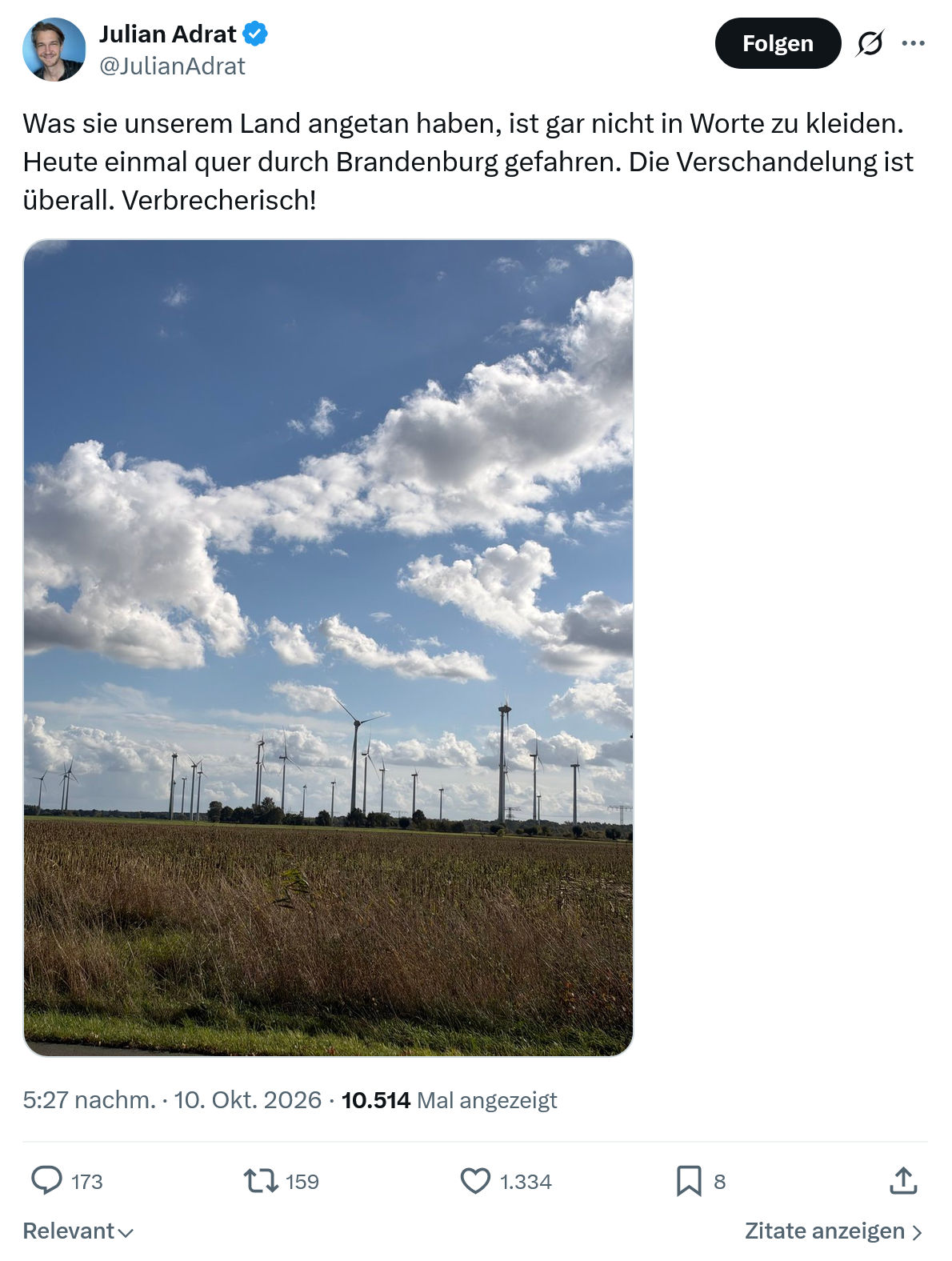 Julian Adrat: Was sie unserem Land angetan...