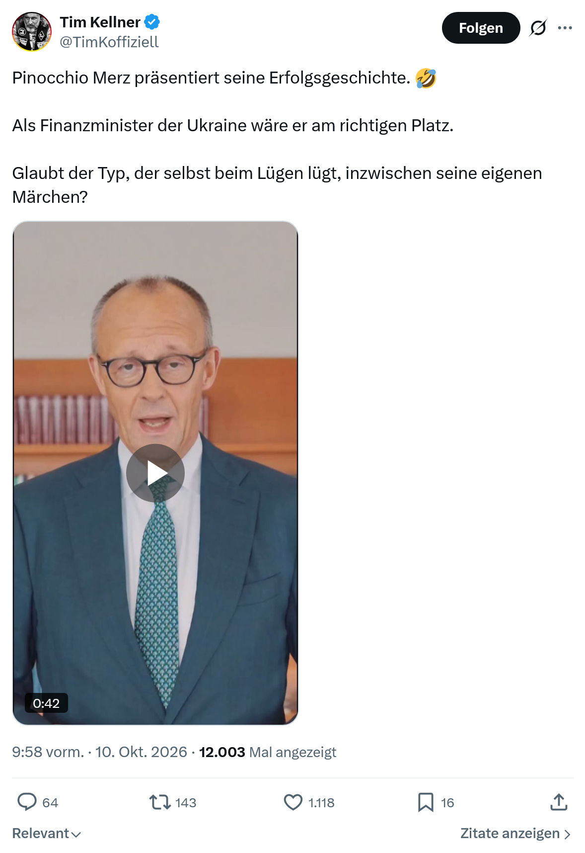 Tim Kellner: Pinocchio Merz präsentiert...
