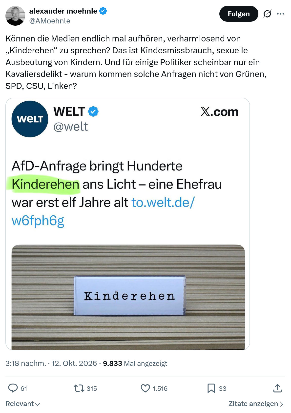 Alexander Moehnle: Können die Medien endlich...