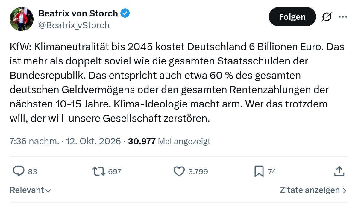 Beatrix von Storch: KfW...