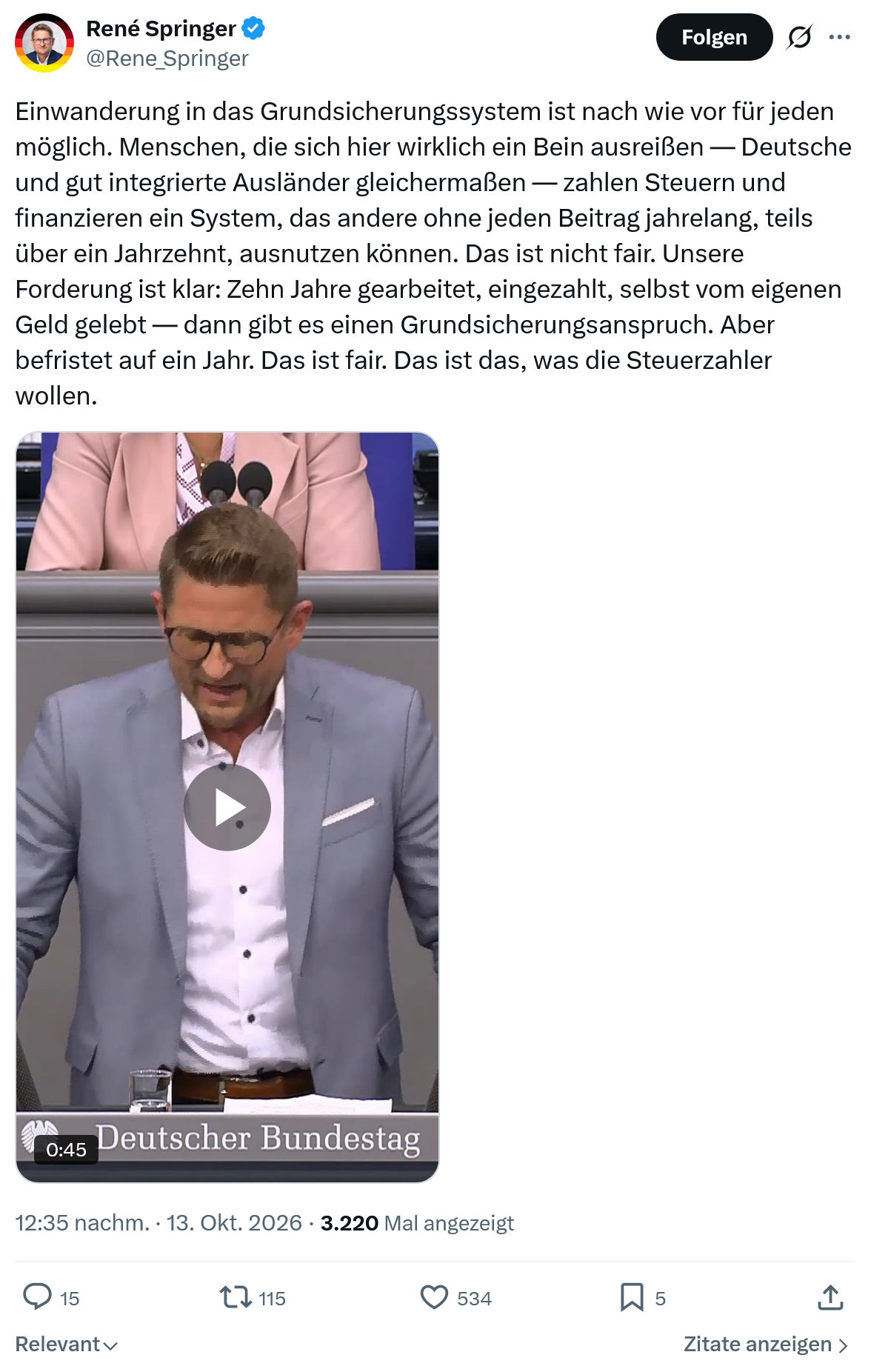 René Springer: Einwanderung in das Grundsicherungssystem...