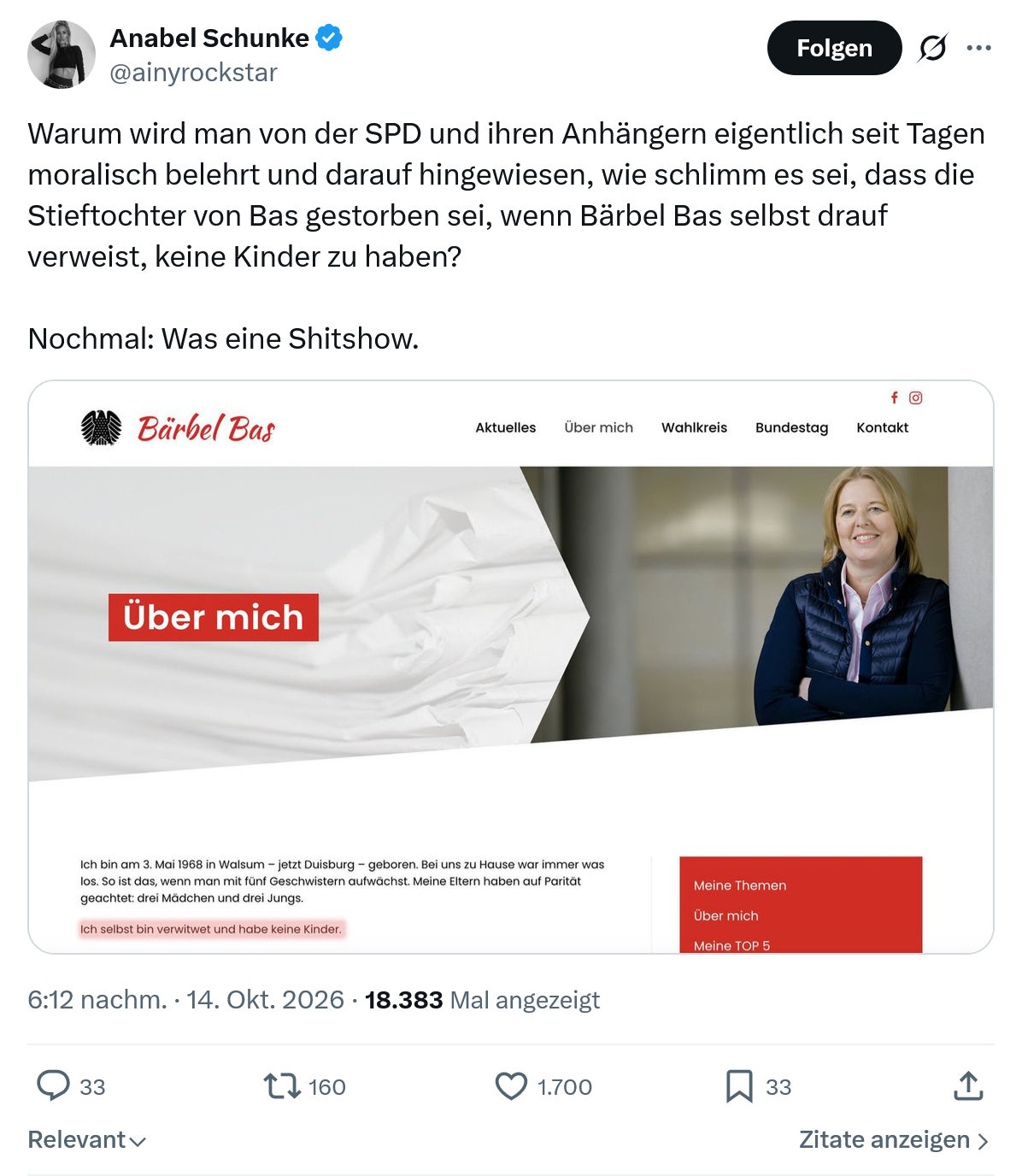 Anabel Schunke: Warum wird man von der SPD...