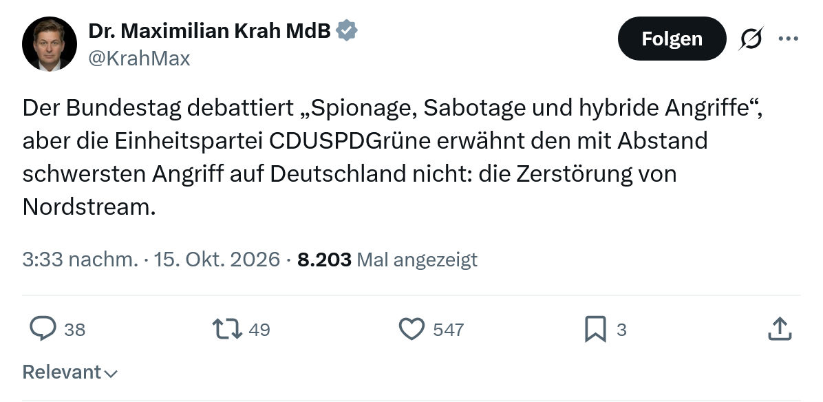 Maximilian Krah: Der Bundestag debattiert...