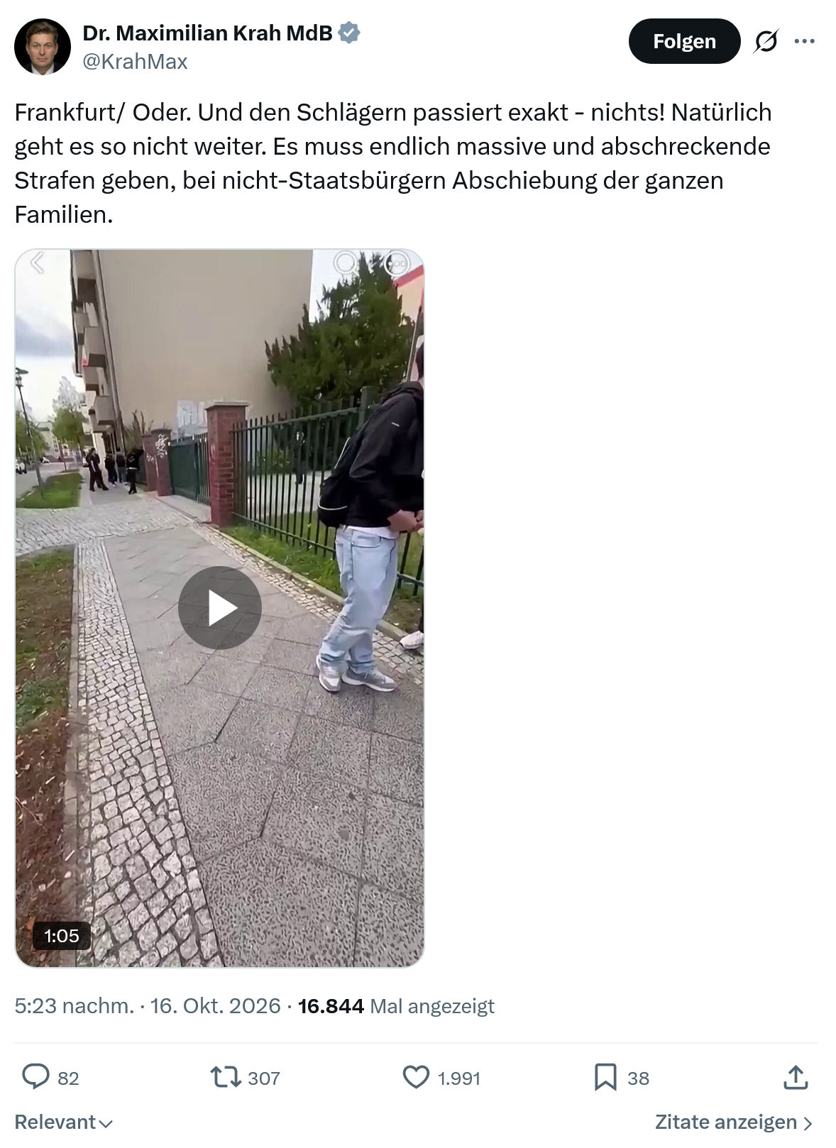 Maximilian Krah: Frankfurt...