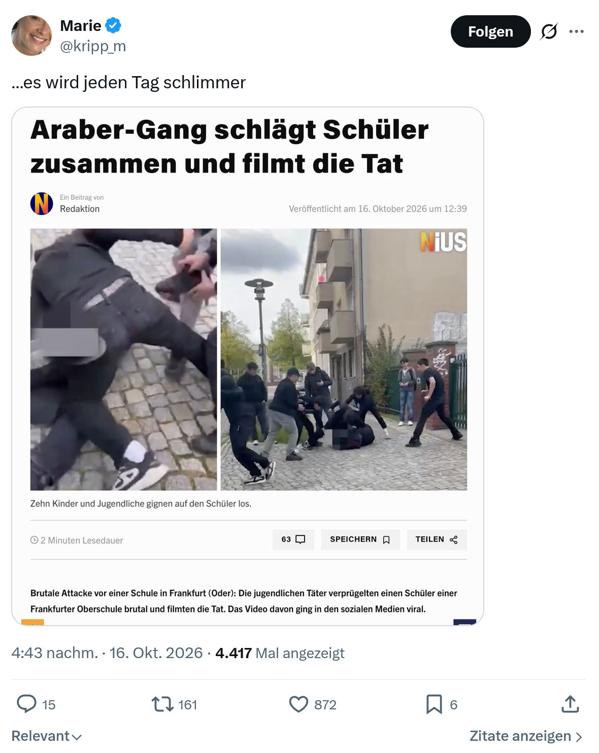 Marie kripp: es wird...