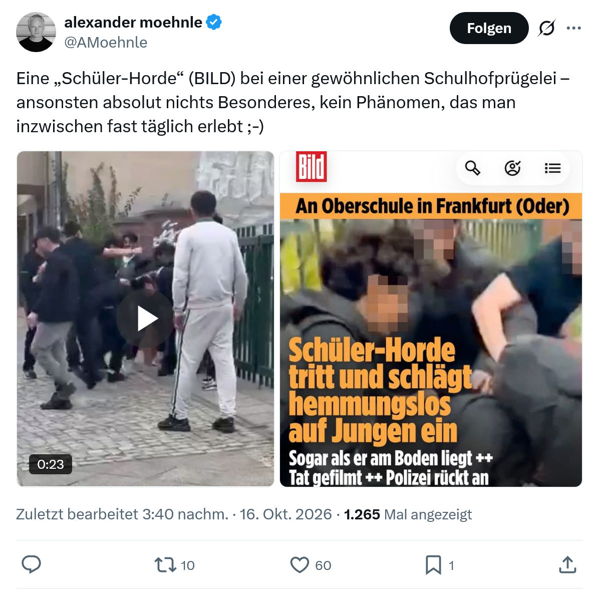 Alexander Moehnle: Eine „Schüler-Horde“...