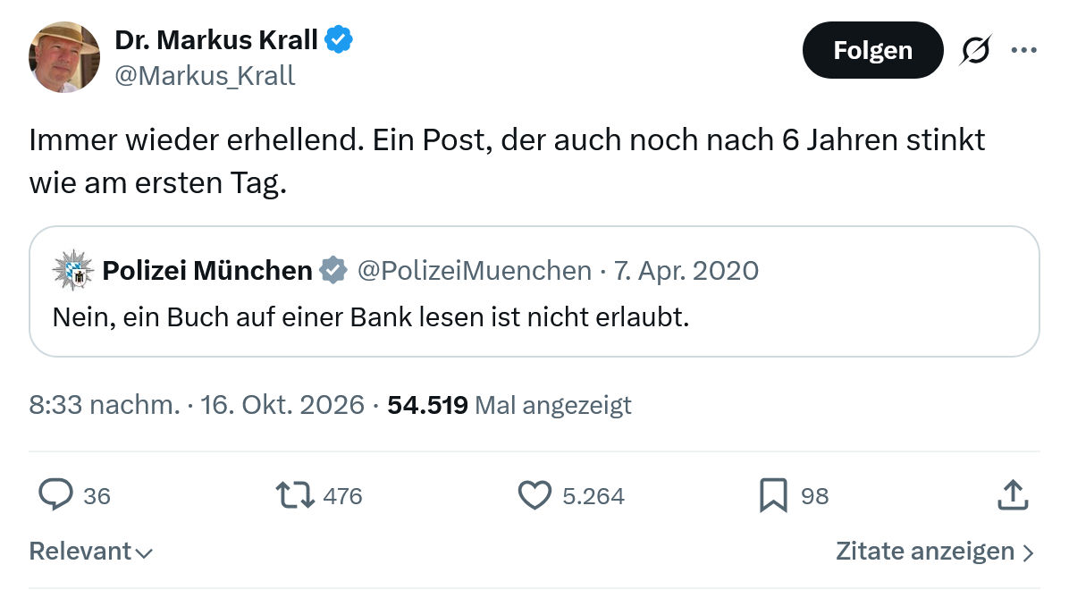 Markus Krall: Immer wieder erhellend...