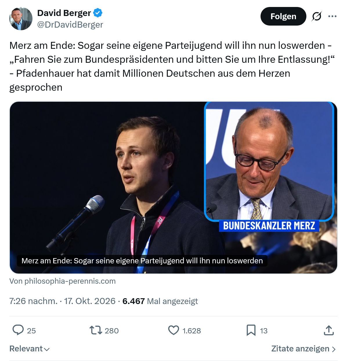 David Berger: Merz am Ende...