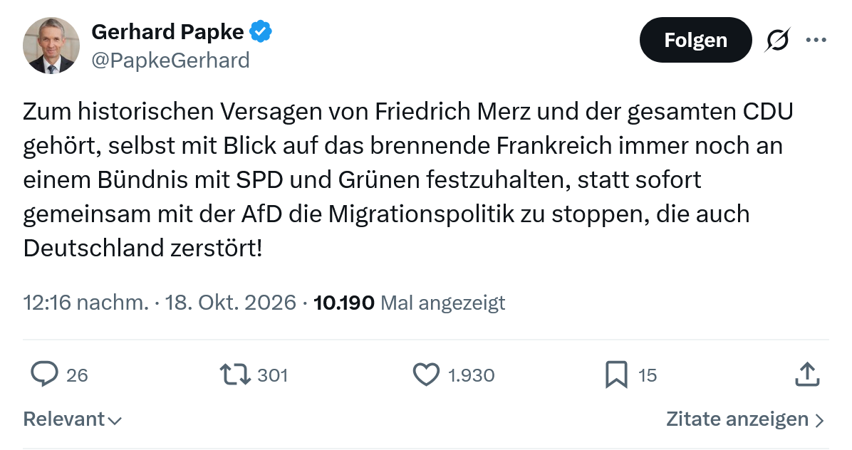 Gerhard Papke: Zum historischen Versagen...