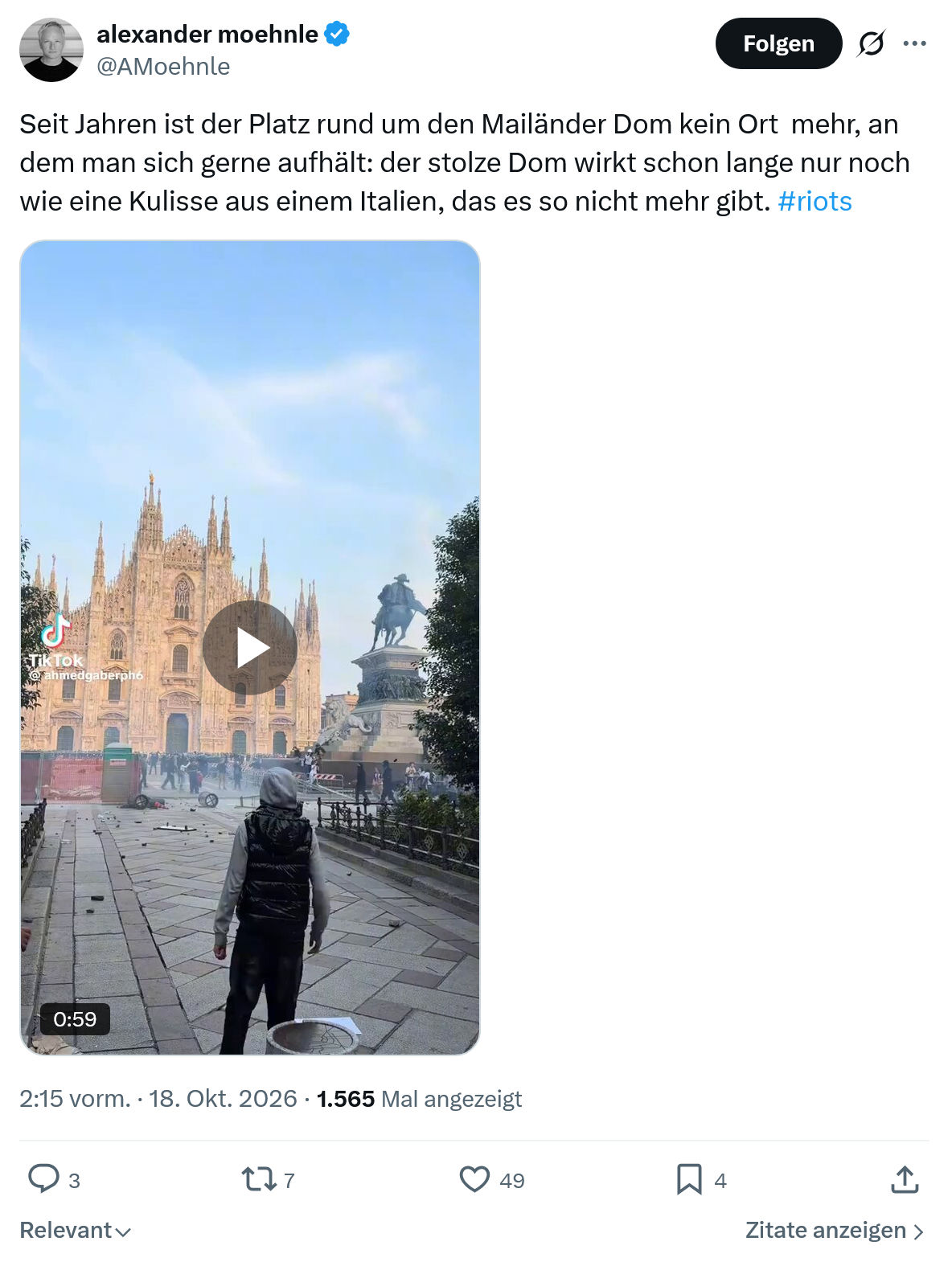 Alexander Moehnle: Seit Jahren ist der Platz...