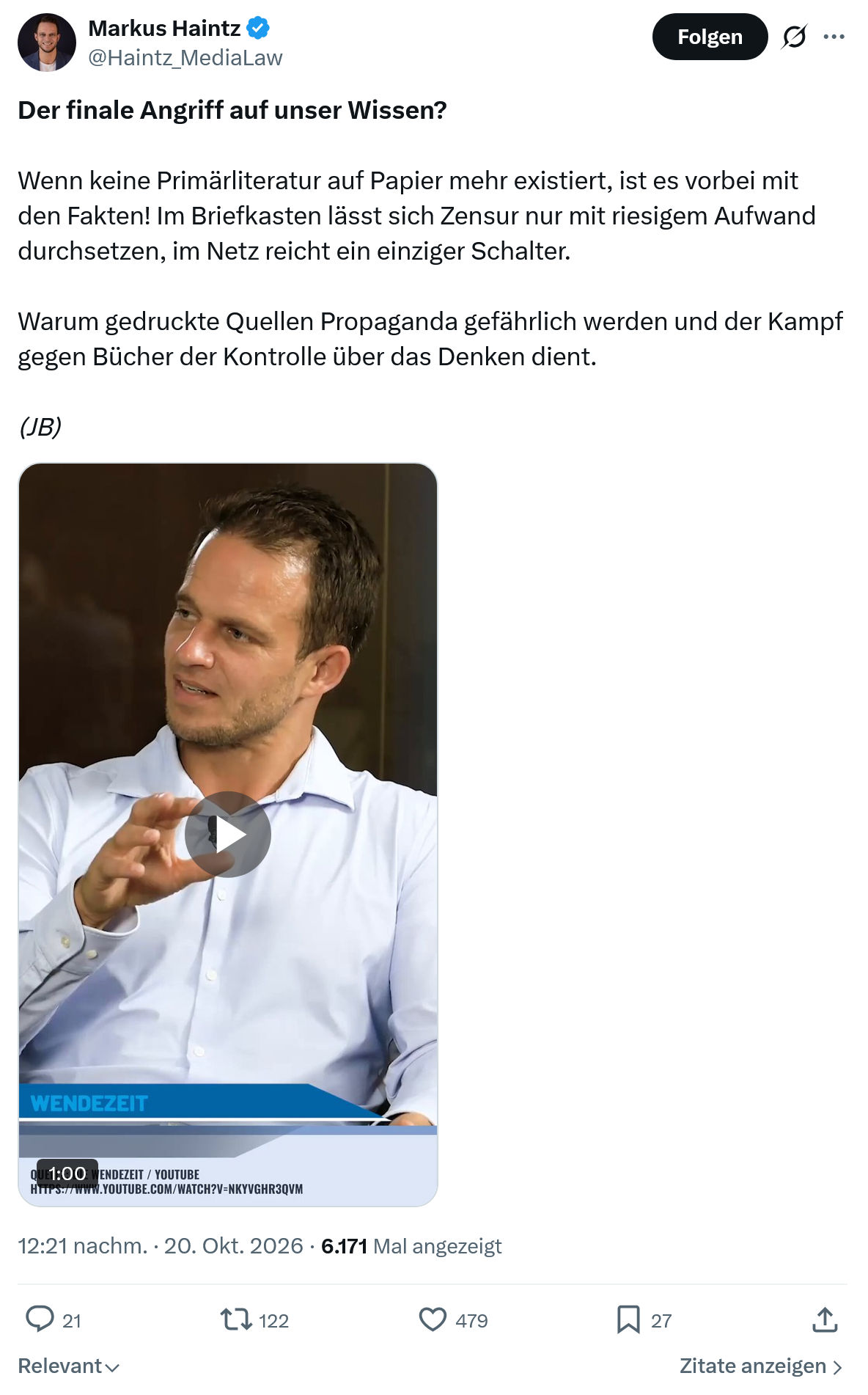 Markus Haintz: Der finale Angriff...