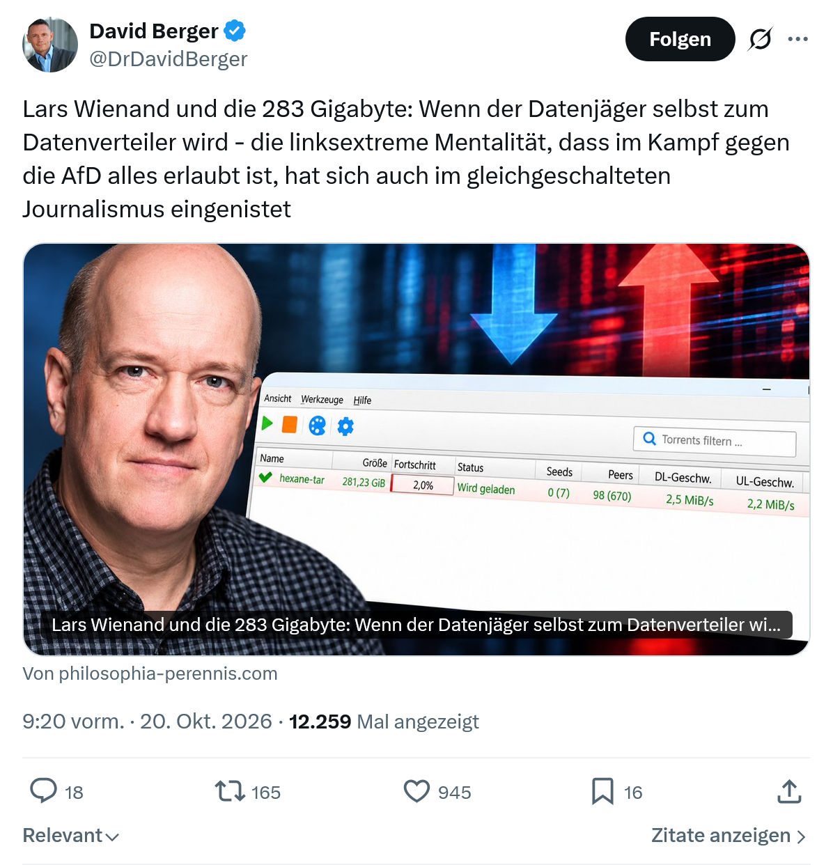 David Berger: Lars Wienand und die 283 Gigabyte...