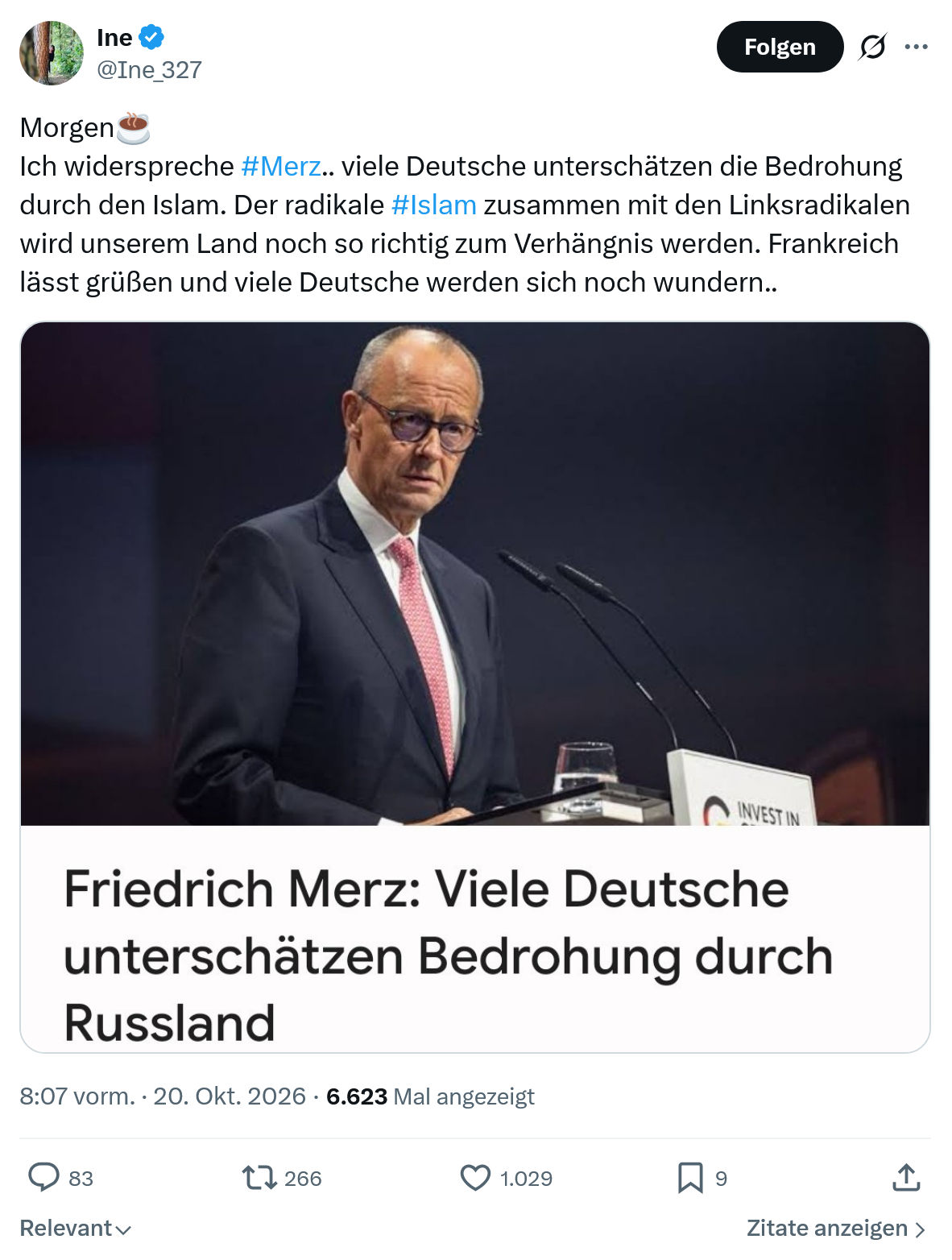 Ine: Ich widerspreche #Merz...