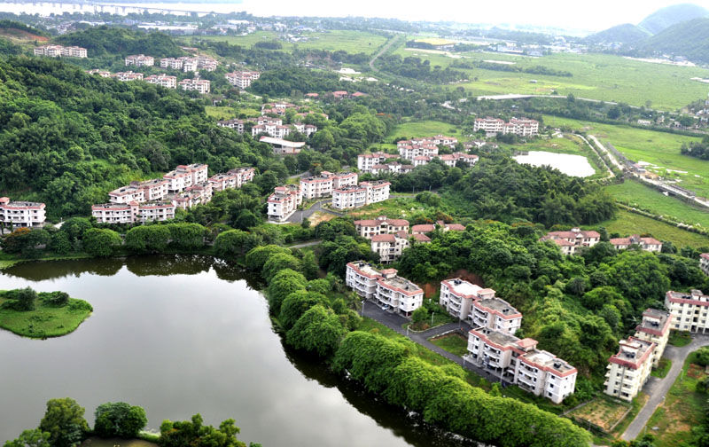 The majestic IIT Guwahati campus bordered by the Brahmaputra river