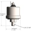 Picture of Resistive Pressure Sensor | 100 PSI | 240-33 Ohms | Old Speedhut Line